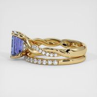 1.51 Ct. Blue Sapphire Ring, 18K Yellow Gold 4