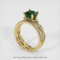 2.14 Ct. Sapphire Ring, 18K Yellow Gold 2