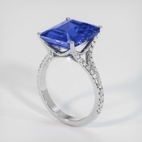 8.14 Ct. Blue Sapphire Ring, Platinum 950 2