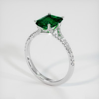 1.87 Ct. Emerald Ring, Platinum 950 2