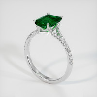 2.90 Ct. Emerald Ring, Platinum 950 2