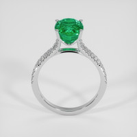 2.64 Ct. Emerald Ring, Platinum 950 3