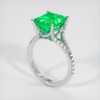 4.73 Ct. Emerald Ring, Platinum 950 2