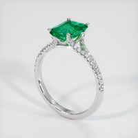 1.89 Ct. Emerald Ring, Platinum 950 2