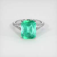 4.55 Ct. Emerald Ring, Platinum 950 1