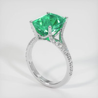 4.55 Ct. Emerald Ring, Platinum 950 2