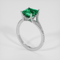2.02 Ct. Emerald Ring, Platinum 950 2