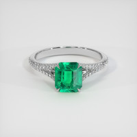 1.33 Ct. Emerald Ring, Platinum 950 1