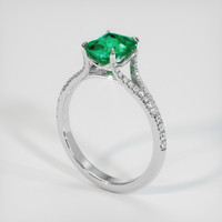 1.33 Ct. Emerald Ring, Platinum 950 2