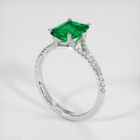 2.63 Ct. Emerald Ring, Platinum 950 2