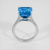 7.72 Ct. Swiss Blue Topaz Ring, Platinum 950 3