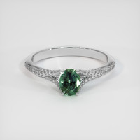 0.65 Ct. Gemstone Ring, Platinum 950 1