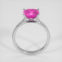 3.46 Ct. Pink Sapphire Ring, Platinum 950 3