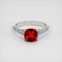 1.50 Ct. Ruby Ring, Platinum 950 1