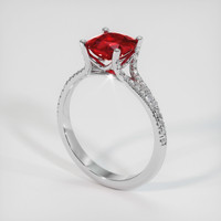 1.50 Ct. Ruby Ring, Platinum 950 2