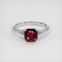 2.06 Ct. Ruby Ring, Platinum 950 1