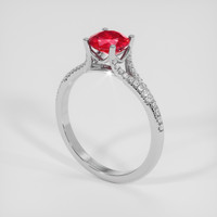 1.11 Ct. Ruby Ring, Platinum 950 2