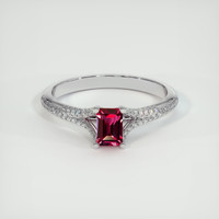 0.52 Ct. Ruby Ring, Platinum 950 1