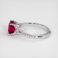 2.09 Ct. Ruby Ring, Platinum 950 4