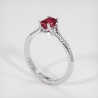 0.71 Ct. Ruby Ring, Platinum 950 2