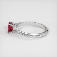 0.71 Ct. Ruby Ring, Platinum 950 4