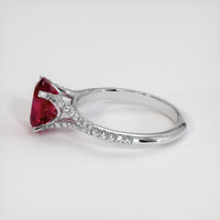 2.20 Ct. Ruby Ring, Platinum 950 4