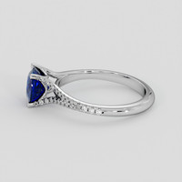 1.56 Ct. Blue Sapphire Ring, Platinum 950 4