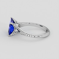 2.58 Ct. Blue Sapphire Ring, Platinum 950 4