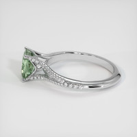 1.36 Ct. Green Sapphire Ring, Platinum 950 4