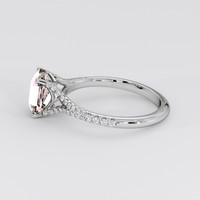 3.09 Ct. Peach Sapphire Ring, Platinum 950 4