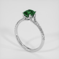 1.22 Ct. Green Sapphire Ring, Platinum 950 2