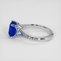 3.04 Ct. Blue Sapphire Ring, Platinum 950 4