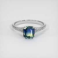 1.49 Ct. Bi Color Sapphire Ring, Platinum 950 1
