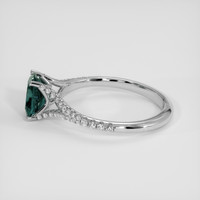 1.36 Ct. Bluish Green Sapphire Ring, Platinum 950 4