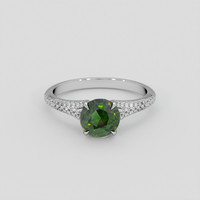 2.13 Ct. Green Sapphire Ring, Platinum 950 1