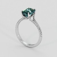 2.20 Ct. Bi Color Sapphire Ring, Platinum 950 2