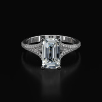 3.57 Ct. Sapphire Ring, Platinum 950 1