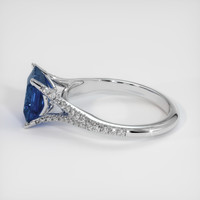 2.54 Ct. Blue Sapphire Ring, Platinum 950 4
