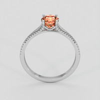 1.07 Ct. Padparadscha Sapphire Ring, Platinum 950 3