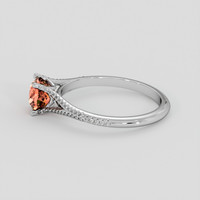1.07 Ct. Padparadscha Sapphire Ring, Platinum 950 4