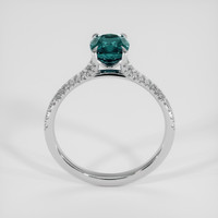 1.21 Ct. Bluish Green Sapphire Ring, Platinum 950 3