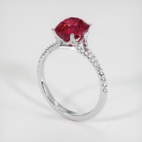 2.75 Ct. Ruby Ring, Platinum 950 2