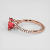 2.03 Ct. Padparadscha Sapphire Ring, 14K Rose Gold 4
