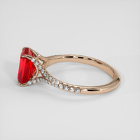 2.81 Ct. Ruby Ring, 14K Rose Gold 4