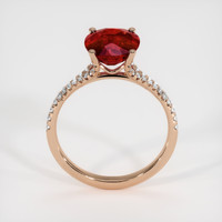 3.23 Ct. Ruby Ring, 14K Rose Gold 3