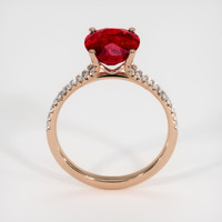 4.09 Ct. Ruby Ring, 14K Rose Gold 3