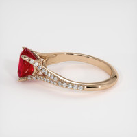 2.31 Ct. Ruby Ring, 14K Rose Gold 4