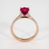 2.09 Ct. Ruby Ring, 14K Rose Gold 3