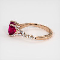 2.09 Ct. Ruby Ring, 14K Rose Gold 4