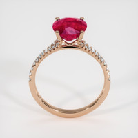 3.00 Ct. Ruby Ring, 14K Rose Gold 3